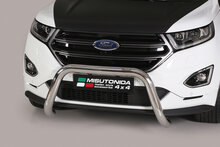 Ford Edge 2016 tot heden - super pushbar &Oslash; 76 mm met CE/EU certificaat - RVS 304 hoogglans gepolijst