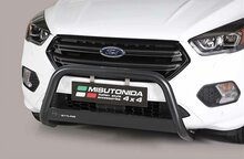 Ford Kuga 2016 tot 2019 - pushbar &Oslash; 63 mm met CE/EU certificaat - RVS 304 zwarte poedercoating