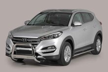 Hyundai Tucson 2015 tot 2018 - pushbar &Oslash; 63 mm met CE/EU certificaat - RVS 304 hoogglans gepolijst