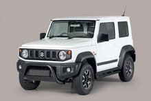 Suzuki Jimny 2018 tot heden - pushbar &Oslash; 63 mm met CE/EU certificaat - RVS 304 zwarte poedercoating