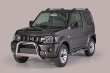 Suzuki Jimny 2012 tot 2018 - pushbar &Oslash; 63 mm met CE/EU certificaat - RVS 304 hoogglans gepolijst