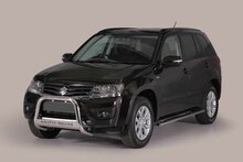 Suzuki Grand Vitara 2013 tot 2019 - pushbar &Oslash; 63 mm met modelnaam met CE/EU certificaat - RVS 304 hoogglans gepolijst