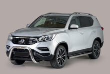 Ssangyong Rexton 2018 tot heden - super pushbar &Oslash; 76 mm met CE/EU certificaat - RVS 304 hoogglans gepolijst