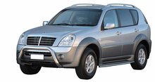 Ssangyong Rexton 2006 tot 2012 - super pushbar &Oslash; 76 mm met CE/EU certificaat - RVS 304 hoogglans gepolijst