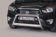 Ssangyong Actyon Sports 2012 tot heden - pushbar &Oslash; 63 mm met CE/EU certificaat - RVS 304 hoogglans gepolijst