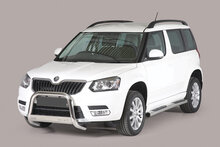 Skoda Yeti 2014 tot 2018 - pushbar &Oslash; 63 mm met CE/EU certificaat - RVS 304 hoogglans gepolijst