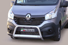 Renault Trafic 2014 tot 2022 L1 - pushbar &Oslash; 63 mm met CE/EU certificaat - RVS 304 hoogglans gepolijst