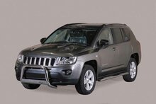 Jeep Compass 2011 tot 2017 - pushbar &Oslash; 63 mm met CE/EU certificaat - RVS 304 hoogglans gepolijst