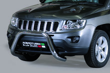 Jeep Compass 2011 tot 2017 - super pushbar &Oslash; 76 mm met CE/EU certificaat - RVS 304 hoogglans gepolijst