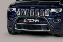 Jeep Grand Cherokee 2015 tot 2022 - super pushbar &Oslash; 76 mm met CE/EU certificaat - RVS 304 zwarte poedercoating