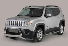 Jeep Renegade 2014 tot 2018 - pushbar &Oslash; 63 mm met CE/EU certificaat - RVS 304 hoogglans gepolijst