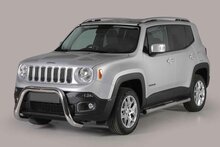 Jeep Renegade 2014 tot 2018 - super pushbar &Oslash; 76 mm met CE/EU certificaat - RVS 304 hoogglans gepolijst