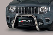 Jeep Renegade 2018 tot heden - super pushbar &Oslash; 76 mm met CE/EU certificaat - RVS 304 hoogglans gepolijst