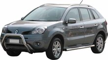 Renault Koleos 2008 tot 2011 - super pushbar &Oslash; 76 mm met CE/EU certificaat - RVS 304 hoogglans gepolijst