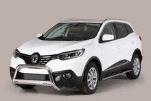 Renault Kadjar 2015 tot 2018 - pushbar &Oslash; 63 mm met CE/EU certificaat - RVS 304 hoogglans gepolijst