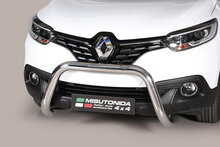 Renault Kadjar 2015 tot 2018 - super pushbar &Oslash; 76 mm met CE/EU certificaat - RVS 304 hoogglans gepolijst