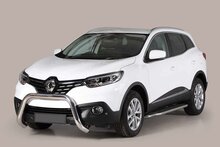 Renault Kadjar 2015 tot 2018 - super pushbar &Oslash; 76 mm met CE/EU certificaat - RVS 304 hoogglans gepolijst