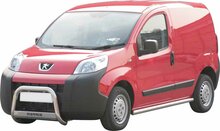 Peugeot Bipper 2008 tot heden - pushbar &Oslash; 63 mm met CE/EU certificaat - RVS 304 hoogglans gepolijst