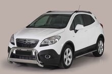 Opel Mokka 2012 tot 2016 - pushbar &Oslash; 63 mm met CE/EU certificaat - RVS 304 hoogglans gepolijst