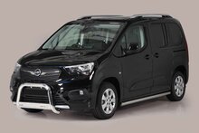 Opel Combo 2018 tot heden - pushbar &Oslash; 63 mm met CE/EU certificaat - RVS 304 hoogglans gepolijst