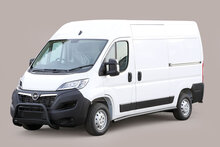 Opel Movano 2021 tot heden - pushbar &Oslash; 63 mm met CE/EU certificaat - RVS 304 zwarte poedercoating