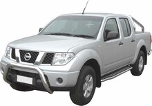 Nissan Navara 2005 tot 2010 - super pushbar &Oslash; 76 mm met CE/EU certificaat - RVS 304 hoogglans gepolijst