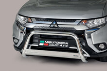 Mitsubishi Outlander 2020 tot heden - pushbar &Oslash; 63 mm met CE/EU certificaat - RVS 304 hoogglans gepolijst