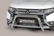 Mitsubishi Outlander 2015 tot 2020 - super pushbar &Oslash; 76 mm met CE/EU certificaat - RVS 304 hoogglans gepolijst