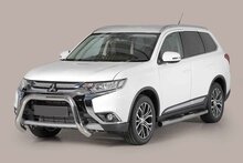 Mitsubishi Outlander 2015 tot 2020 - super pushbar &Oslash; 76 mm met CE/EU certificaat - RVS 304 hoogglans gepolijst