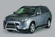 Mitsubishi Outlander 2013 tot 2015 - pushbar &Oslash; 63 mm met CE/EU certificaat - RVS 304 hoogglans gepolijst