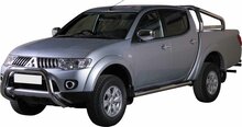 Mitsubishi L200 2010 tot 2014 - super pushbar &Oslash; 76 mm met CE/EU certificaat - RVS 304 hoogglans gepolijst