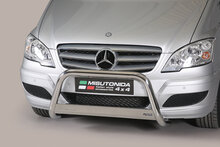 Mercedes Viano 2010 tot 2014 - pushbar &Oslash; 63 mm met CE/EU certificaat - RVS 304 hoogglans gepolijst