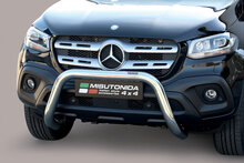 Mercedes X-Klasse 2018 tot heden - super pushbar &Oslash; 76 mm met CE/EU certificaat - RVS 304 hoogglans gepolijst