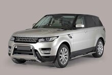 Land Rover Range Rover Sport 2013 tot 2017 - pushbar &Oslash; 63 mm met CE/EU certificaat - RVS 304 hoogglans gepolijst