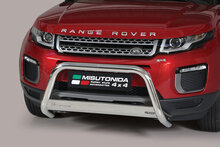 Land Rover Range Rover Evoque 2016 tot 2019 - pushbar &Oslash; 63 mm met CE/EU certificaat - RVS 304 hoogglans gepolijst