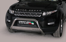 Land Rover Range Rover Evoque 2011 tot 2016 - pushbar &Oslash; 63 mm met CE/EU certificaat - RVS 304 hoogglans gepolijst