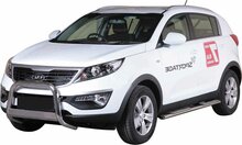 Kia Sportage 2010 tot 2015 - pushbar &Oslash; 63 mm met CE/EU certificaat - RVS 304 hoogglans gepolijst