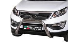 Kia Sportage 2010 tot 2015 - super pushbar &Oslash; 76 mm met CE/EU certificaat - RVS 304 hoogglans gepolijst