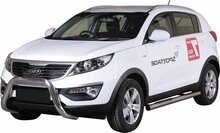 Kia Sportage 2010 tot 2015 - super pushbar &Oslash; 76 mm met CE/EU certificaat - RVS 304 hoogglans gepolijst