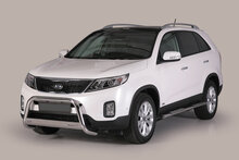 Kia Sorento 2012 tot 2015 - pushbar &Oslash; 63 mm met CE/EU certificaat - RVS 304 hoogglans gepolijst