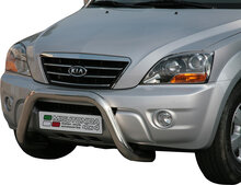 Kia Sorento 2006 tot 2009 - super pushbar &Oslash; 76 mm met CE/EU certificaat - RVS 304 hoogglans gepolijst