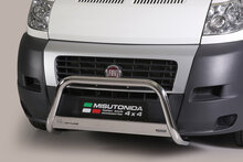 Fiat Ducato 2006 tot 2013 - pushbar &Oslash; 63 mm met CE/EU certificaat - RVS 304 hoogglans gepolijst