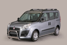 Fiat Doblo 2010 tot 2015 - pushbar &Oslash; 63 mm met CE/EU certificaat - RVS 304 hoogglans gepolijst