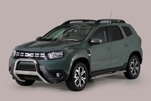 Dacia Duster 2022 tot heden &ndash; pushbar &Oslash; 63 mm met CE/EU certificaat - RVS 304 hoogglans gepolijst