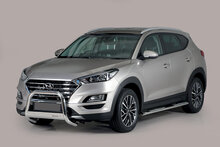 Hyundai Tucson 2018 tot 2021 - pushbar &Oslash; 63 mm met CE/EU certificaat - RVS 304 hoogglans gepolijst