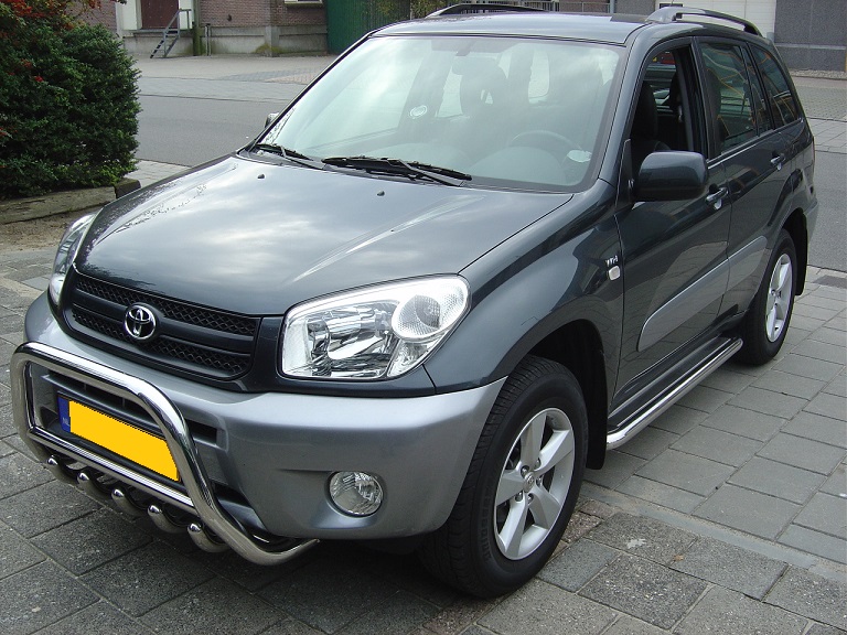 Toyota RAV 4 tot 2006 sidebars 60 mm met RVS trede 