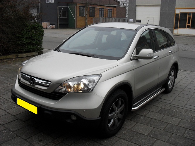 Honda CRV van 2007 tot 2016 Sidebars buis 60 mm met RVS trede