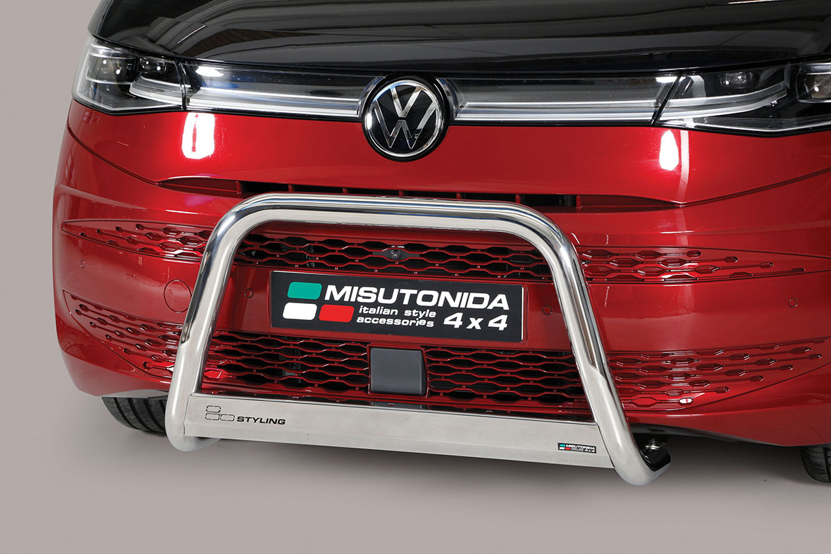 Volkswagen T7 Multivan 2022 tot heden - pushbar Ø 63 mm met CE/EU certificaat - RVS 304 hoogglans gepolijst