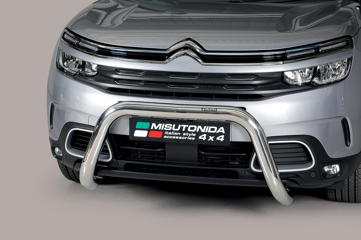 Citroën C5 Aircross 2019 tot heden – super pushbar Ø 76 mm met CE/EU certificaat - RVS 304 hoogglans gepolijst