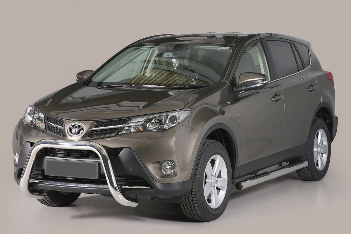 Toyota RAV4 2012 tot 2016 – super pushbar Ø 76 mm met CE/EU certificaat - RVS 304 hoogglans gepolijst